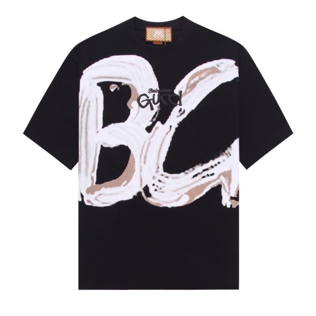 Gucci x Balenciaga Luxury Brand Women Mens Short Sleeve T-Shirt Whatapp