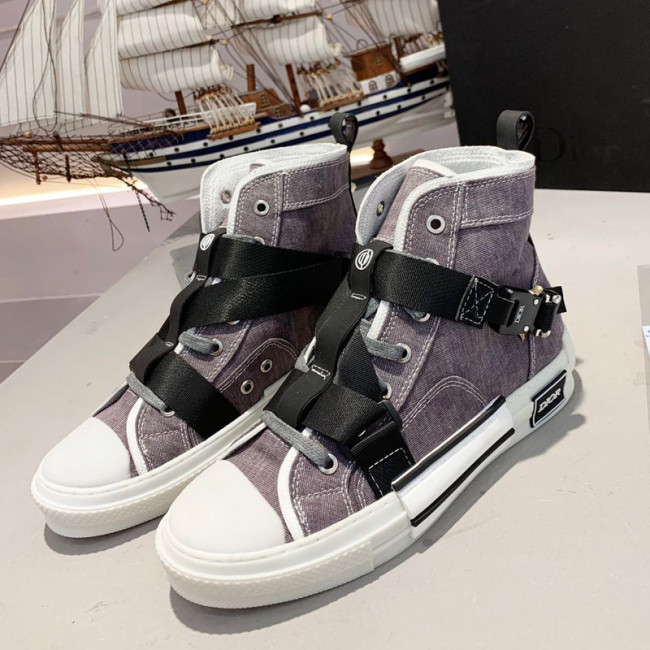 Dior Womens Mens Shoes Sneakers Luxury Brand Unisex Design B23 High-Top Sneaker with Box Whatapp