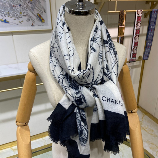 Chanel Scarves Womens Fashion Scarf with Original Box Whatapp