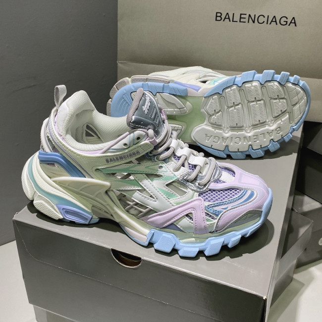 Balenciaga Womens Shoes Sneakers Luxury Brand Track 2.0 Clear Sole Sneaker with Original Box Whatapp