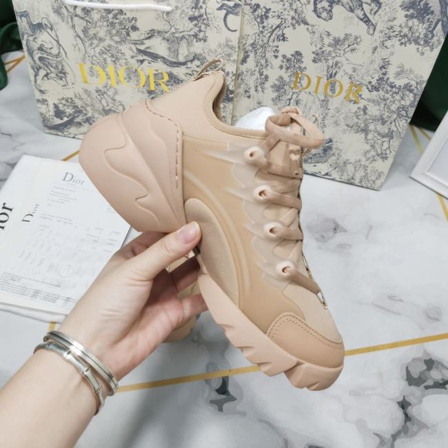 Dior Womens Mens Shoes Sneakers Luxury Brand Unisex Design D-CONNECT SNEAKER Nude Technical Fabric Whatapp