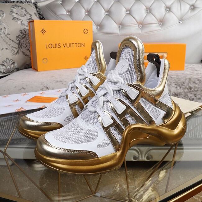 Louis Vuitton Women Shoes Sneakers Luxury Brand Design Fashion LV ARCHLIGHT SNEAKER with Original Box Whatapp