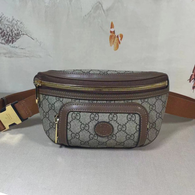 Gucci Mens Bags Shoulder Messenger Bags Luxury Brand Belt bag with Interlocking G with Original Box 682933 92THG 8563 Whatapp