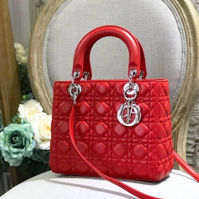 Dior Womens Bags Handbags Luxury Fashion MEDIUM LADY D-LITE BAG with Original Box Whatapp