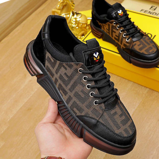 Fendi Mens Shoes Fashion Sneakers Luxury Brand Casual Shoes for Men with Original Box Whatapp