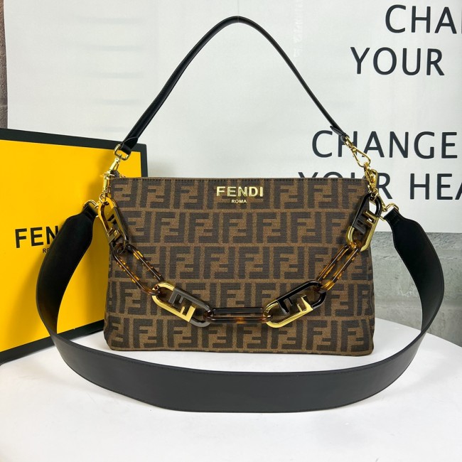 Fendi Womens Bags Shoulder Bags Luxury Brand FENDI O Lock with Original Box Whatapp