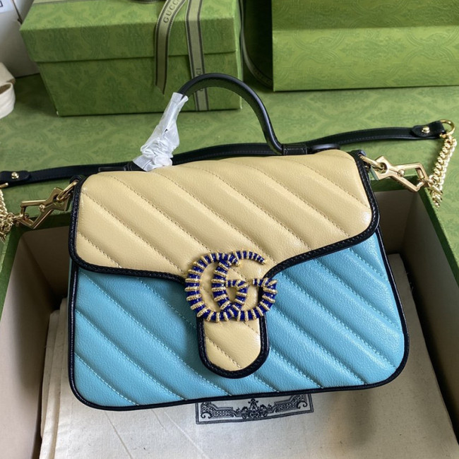 Gucci Womens Bags Handbags Shoulder Messenger Bags Luxury Brand Online Exclusive GG Marmont mini bag with Original Box 583571 1X5JE 4992 Whatapp