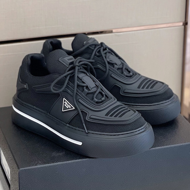 Prada Mens Shoes Casual Luxury Brand Breathable Sneakers with Original Box Thunder Sneaker Whatapp