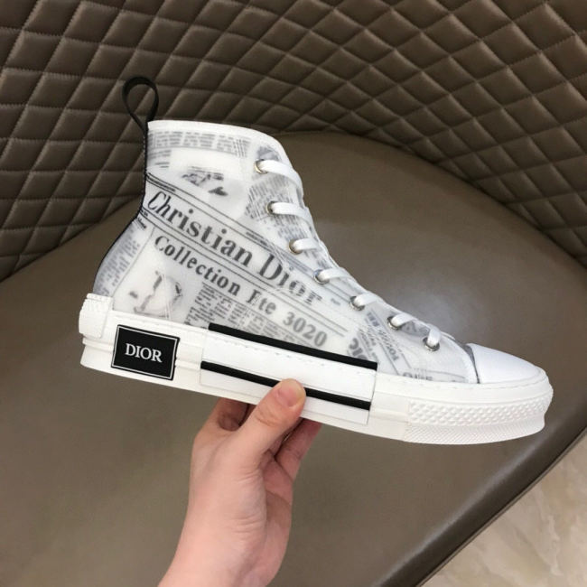 Dior Women Shoes Sneakers Luxury Brand B23 HIGH-TOP SNEAKER with Original Box Whatapp