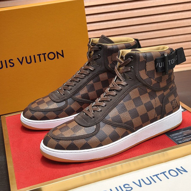 Louis Vuitton Men Shoes Sneakers Casual Luxury Brand RIVOLI SNEAKER BOOT with Original Box Whatapp