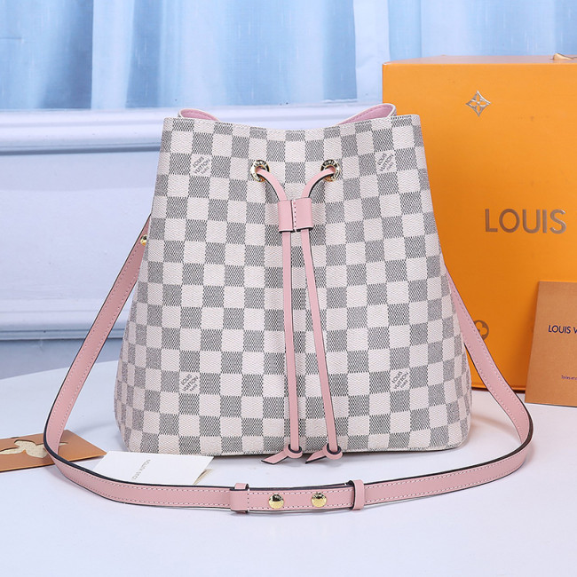 Louis Vuitton Womens Bag Crossbody Design NÉONOÉ MM Damier Azur coated canvas Luxury Brand with Original Box Whatapp