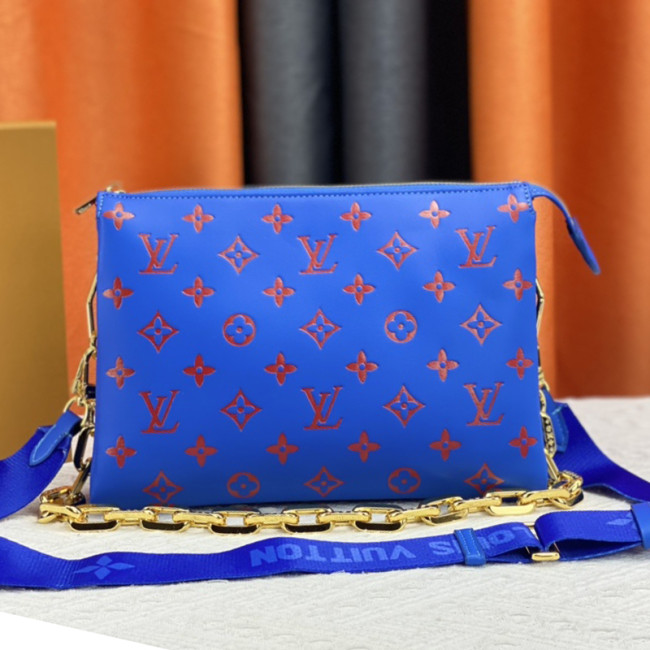 Louis Vuitton Womens Bags Messenger Shoulder Bags Luxury Brand COUSSIN PM M59277 with Original Box Monogram embossed lambskin Whatapp