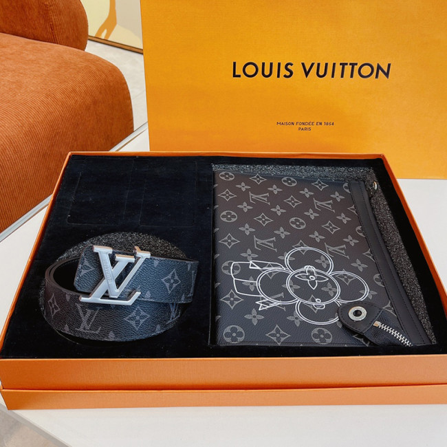 Louis Vuitton Mens Belt Luxury Brand Mens Belts + Clutch Luxury Brand with Original Box Best Gifts Whatapp