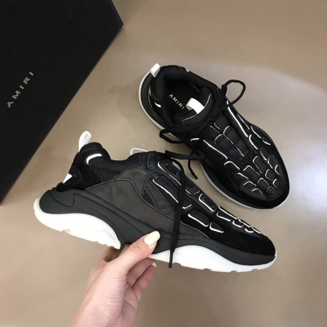 AMIRI Bone Runner low-top lace-up sneakers Men Shoes Sneakers Luxury Brand Design Mens Shoes with Original Box Whatapp