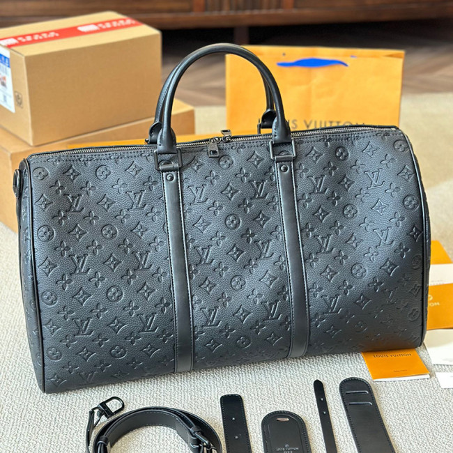 Louis Vuitton Womens and Mens Unisex Bags Luxury Brand LV Keepall Bandoulière 50 Fashion Design Travel Bag Whatapp