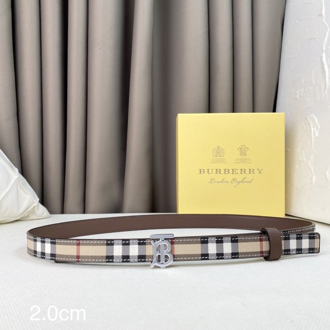 Burberry Womens Belt Luxury Brand Design Fashion Type with Original Box Reversible Vintage Check and Leather Belt Whatapp