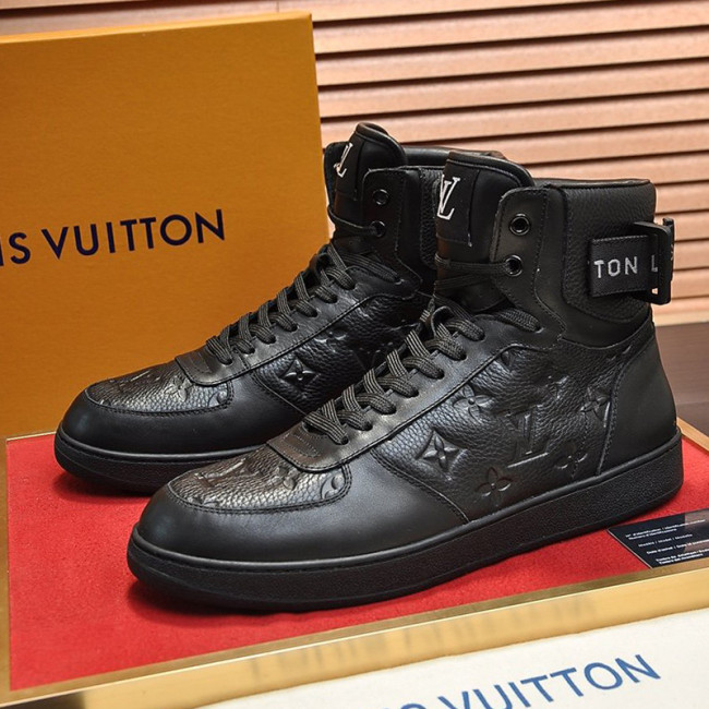 Louis Vuitton Men Shoes Sneakers Casual Luxury Brand RIVOLI SNEAKER BOOT with Original Box Whatapp