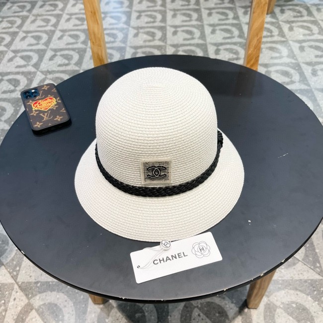 Chanel Womens Hats Luxury Brand Bucket Hat Straw Hat with Original Box