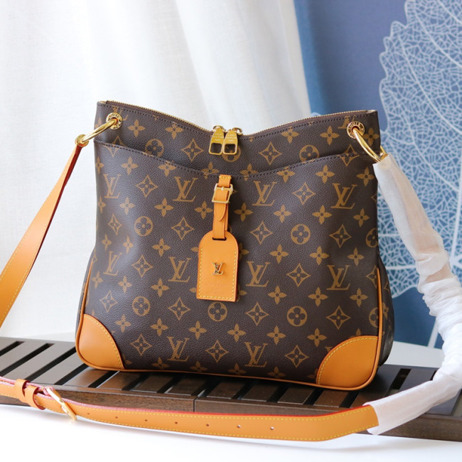 Louis Vuitton Womens Bags Luxury Brand Fashion Type ODÉON MM Natural Monogram coated canvas M45355 with Original Box Whatapp