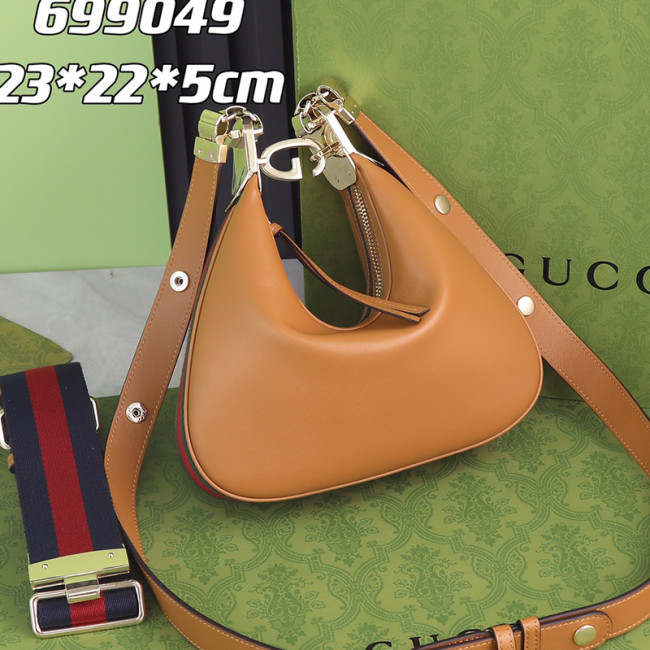 Gucci Womens Bags Shoulder Messenger Bag Luxury Brand Gucci Attache small shoulder bag in camel leather with Original Box 699409 UXWBG 9109 Whatapp