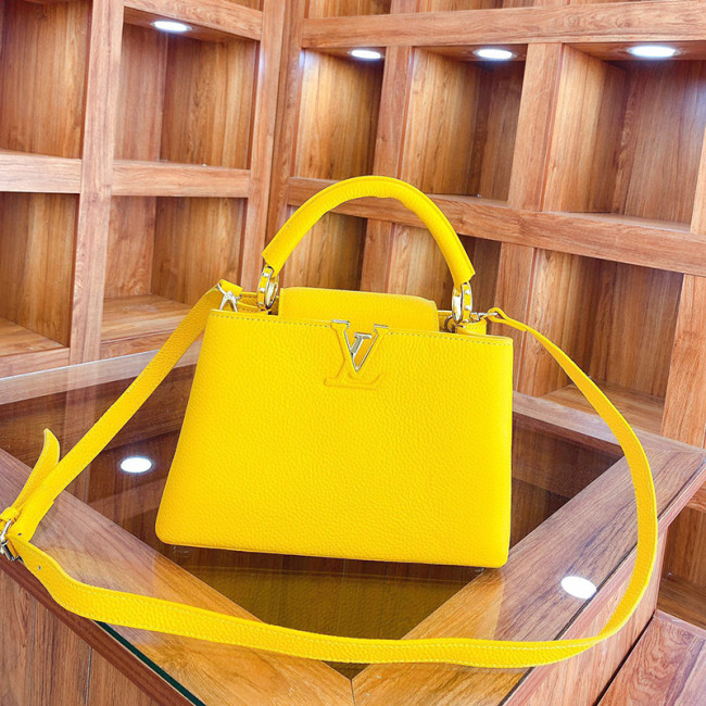 Louis Vuitton Womens Bags Handbags Luxury Brand CAPUCINES BB Taurillon Leather Messenger Shoulder Bags with Original Box Whatapp