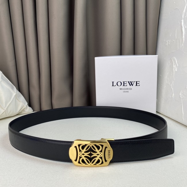 Loewe Men Leather Belt Luxury Brand Design Fashion Type with Original Box Whatapp