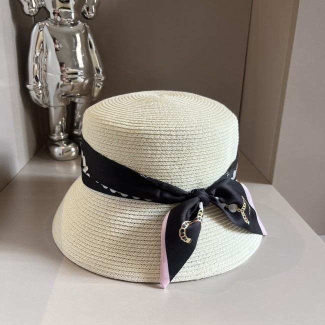 Chanel Womens Hats Luxury Brand Straw Hat with Original Box