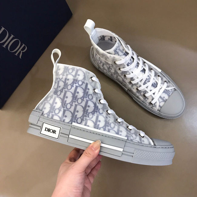 Dior Womens Mens Shoes Sneakers Luxury Brand Unisex Design B23 High-Top Sneaker with Box Whatapp