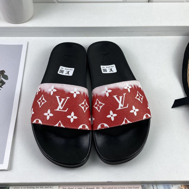 Louis Vuitton Men Shoes Slippers Sandals Flip Flop Luxury Brand WATERFRONT MULE with Original Box Whatapp