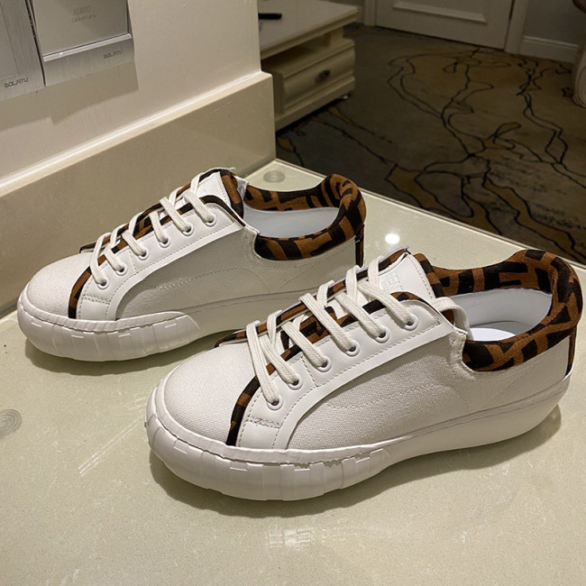 Fendi Womens Shoes FENDI FORCE White Canvas and TPU Low-tops 8E8110AF5AF1DV4 Whatapp