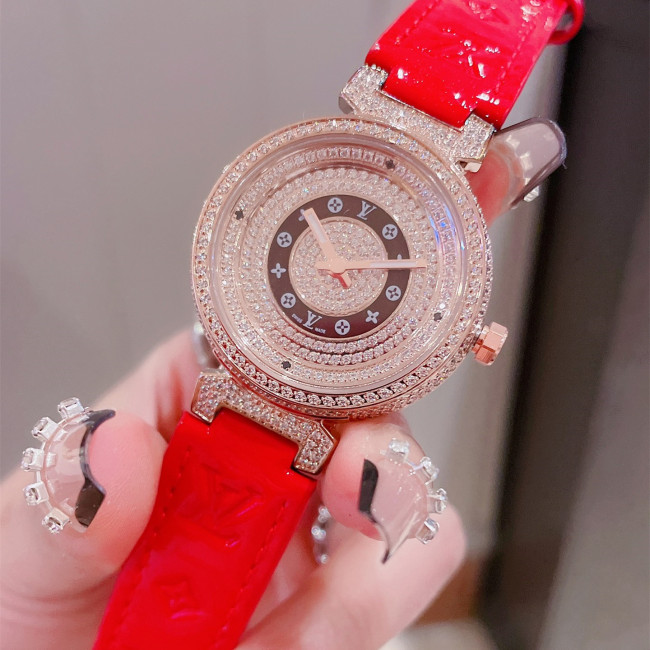 Louis Vuitton Womens Watch Luxury Brand Design Fashion Type with Original Box Whatapp