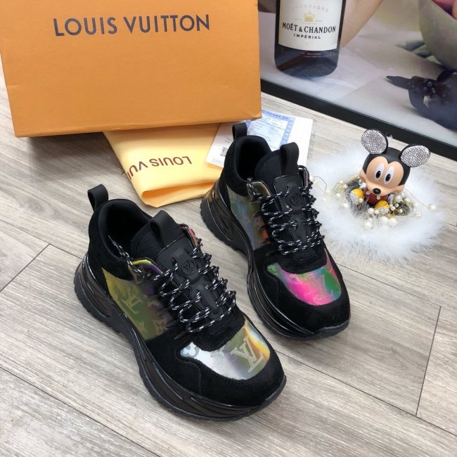 Louis Vuitton Men Shoes Fashion Sneakers Luxury Brand Mens Run Away Pulse Sneaker Casual Shoes with Original Box Whatapp