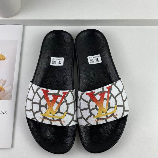 Louis Vuitton Men Shoes Slippers Sandals Flip Flop Luxury Brand WATERFRONT MULE with Original Box Whatapp