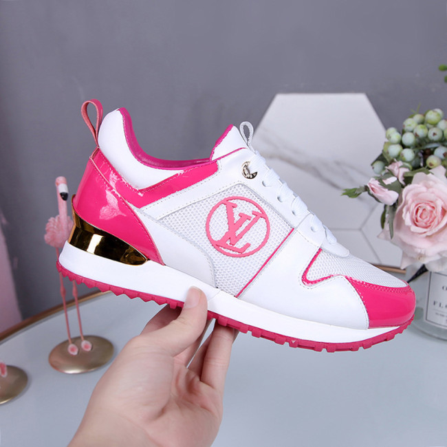 Louis Vuitton Women Shoes Sneakers Luxury Brand Lace-Up Run Away Sneaker with Original Box Whatapp