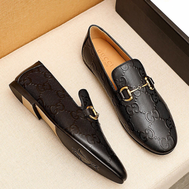 Gucci Mens Shoes Leather Design Luxury Brand Business Dress Shoes for Men with Original Box Whatapp