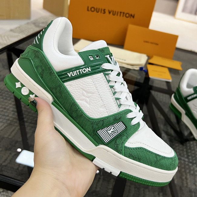 Louis Vuitton Womens Shoes Fashion Sneakers Design Luxury Brand LV TRAINER SNEAKER with Original Box 1A9JI9 Whatapp