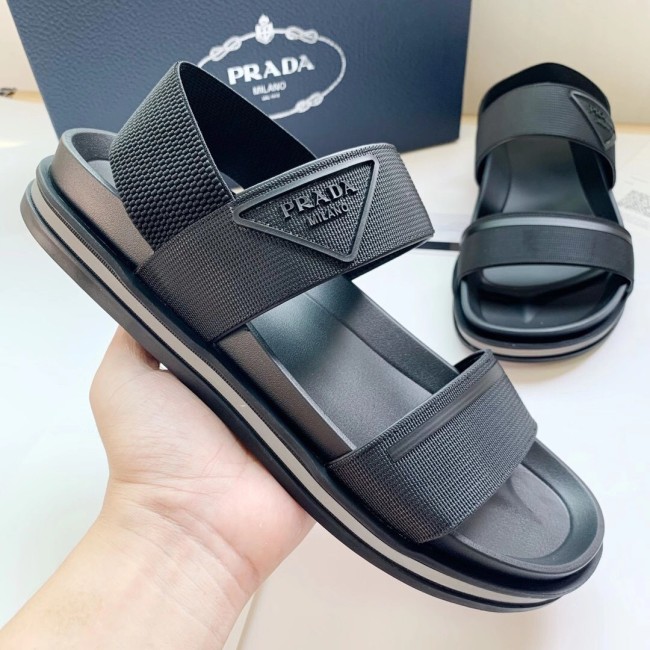 Prada Men Shoes Slippers Summer Beach Slide Luxury Brand Sandals with Original Box Whatapp