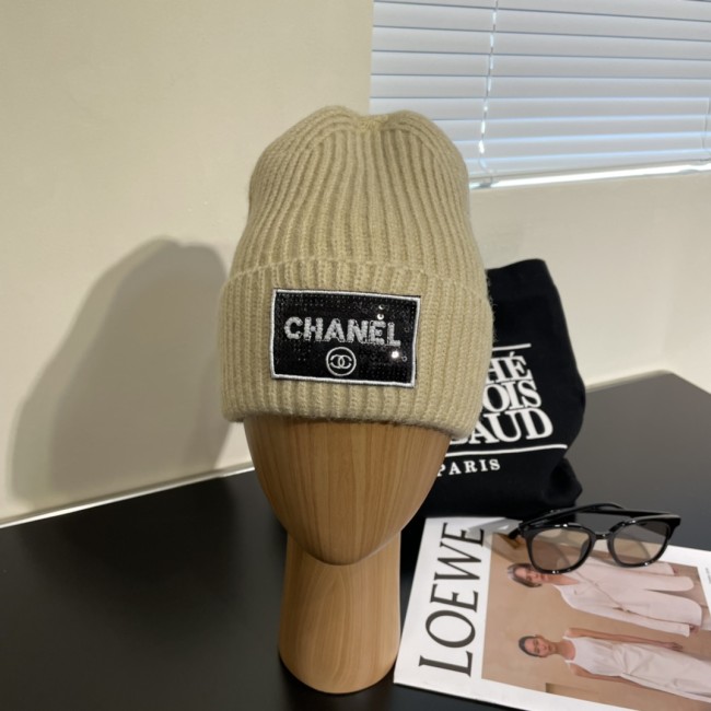 Chanel Womens Hats Luxury Brand Knit Hat with Original Box