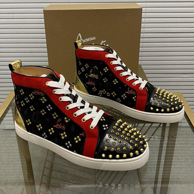 Christian Louboutin Mens Shoes Sneakers Luxury Brand Red Bottom Design Sports Footwears with Original Box Whatapp