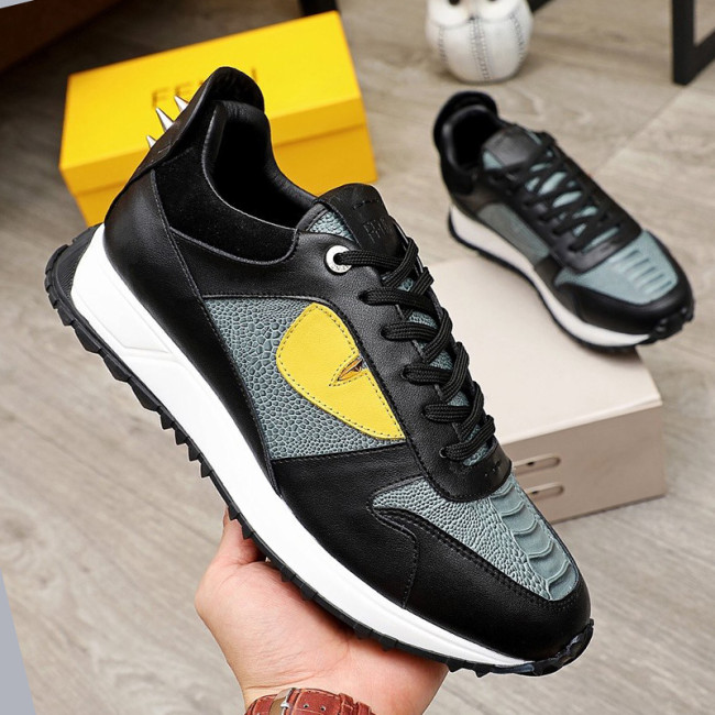 Fendi Mens Shoes Fashion Sneakers Luxury Brand Casual Shoes for Men with Original Box Whatapp