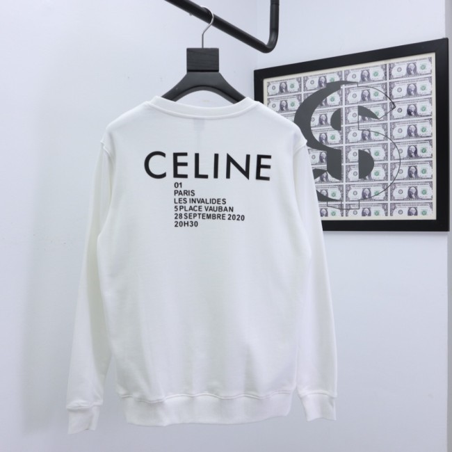 Celine Womens Mens Long Sleeve T Shirts Sweatshirt Luxury Brand Mens Sweatshirts Whatapp