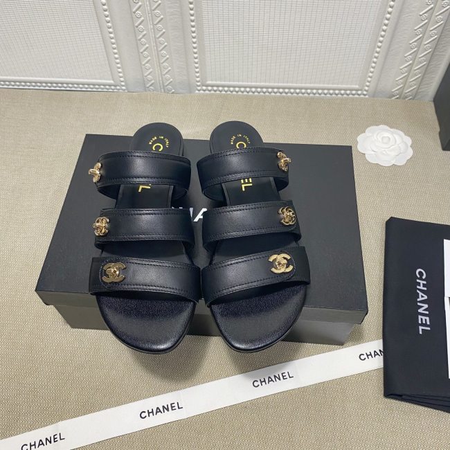 Chanel Womens Shoes Flat Mules Whatapp