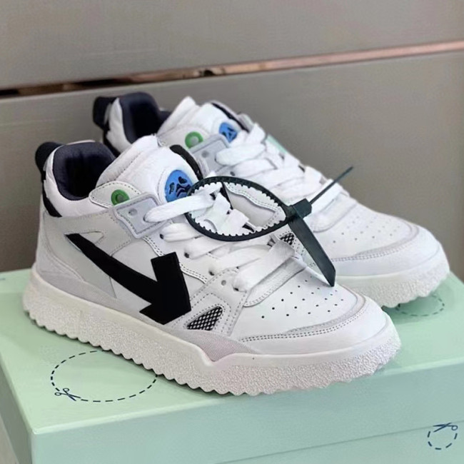 Off-White Men Shoes Sneakers Luxury Brand Off-White Floating Arrow Lace Up Sneakers Low-Tops with Original Box Whatapp