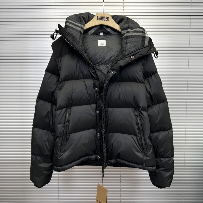 Burberry Design Mens Womens Winter Windprood Down Jackets Keep Warm Leeds down bomber jacket