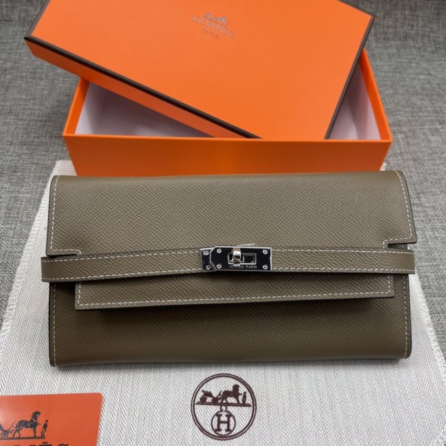 Hermes Womens Mens Wallets Purse Kelly Bag Clutch Leather Design Coin Bag with Original Box Whatapp