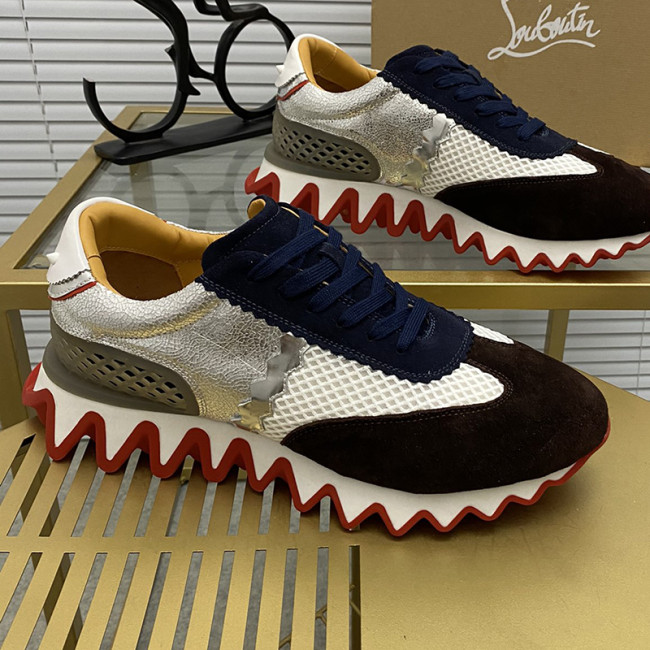 Christian Louboutin Mens Shoes Sneakers Luxury Brand Red Bottom Design Sports Footwears Whatapp