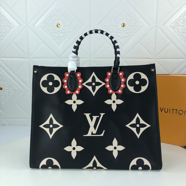 Louis Vuitton Womens Bag Handbags Luxury Brand LV CRAFTY ONTHEGO GM Noir without Original Box M45373 Whatapp