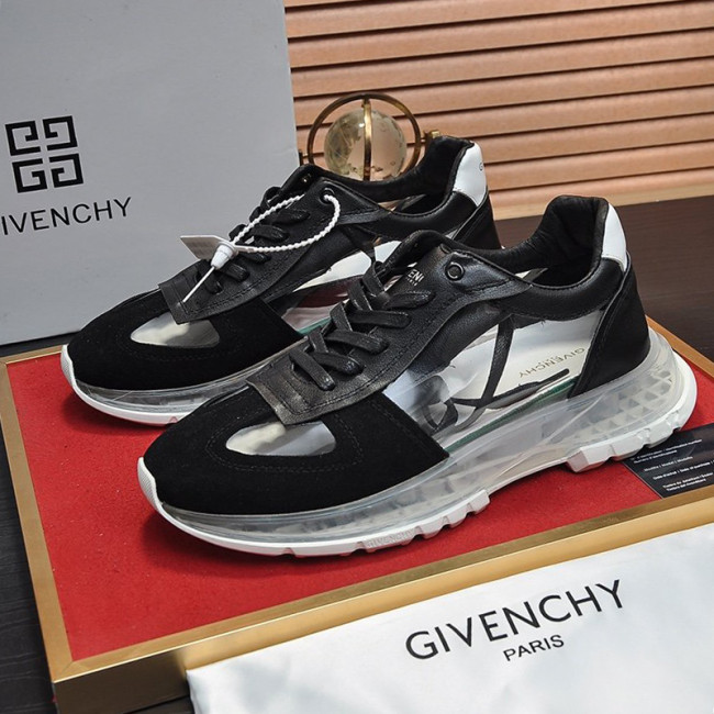 Givenchy Men Shoes Fashion Type Luxury Brand GIVENCHY SNEAKERS IN LEATHER WITH LATEX BAND with Original Box Whatapp