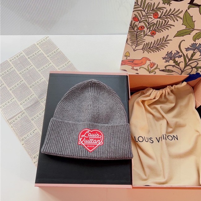 Louis Vuitton Men Womens Cap Knit Hat Luxury Brand with Original Box