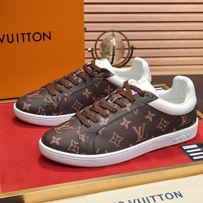 Louis Vuitton Men Shoes Fashion Sneakers LUXEMBOURG SNEAKER Monogram Luxury Brand with Original Box Whatapp